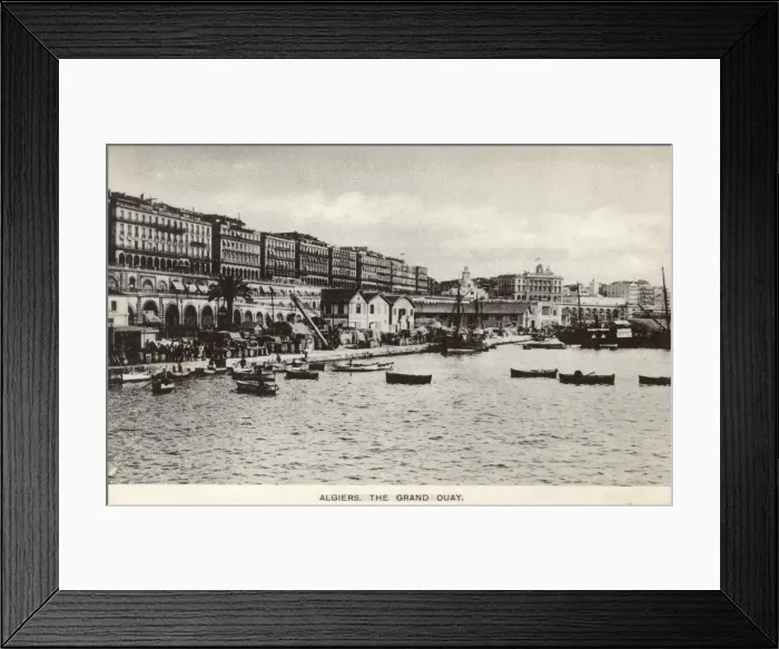 Framed Print : Algeria - The Grand Quay, Algiers Framed Print : Algeria - The Grand Quay, Algiers