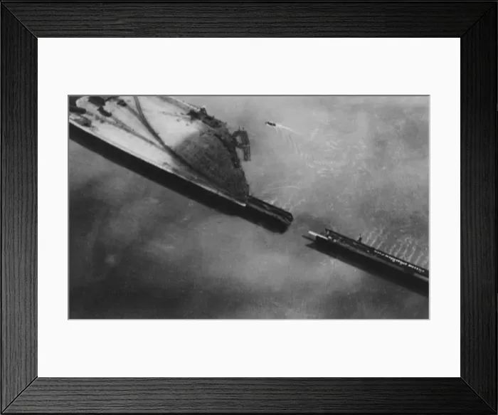 Framed Print : Aerial view of damaged Zeebrugge Mole, Belgium, WW1 Framed Print : Aerial view of damaged Zeebrugge Mole, Belgium, WW1