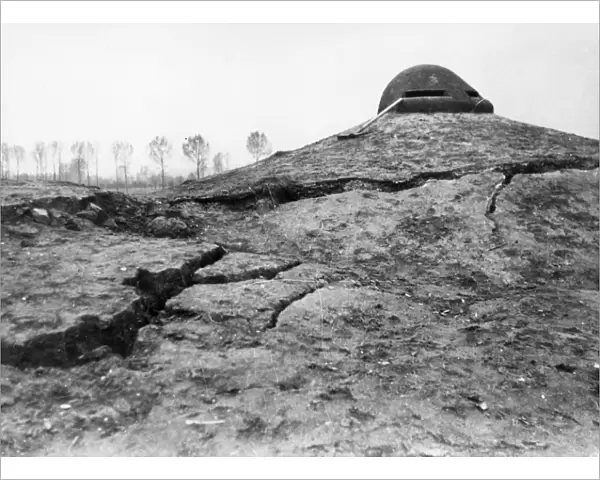 Damage to fort, Liege, Belgium, WW1