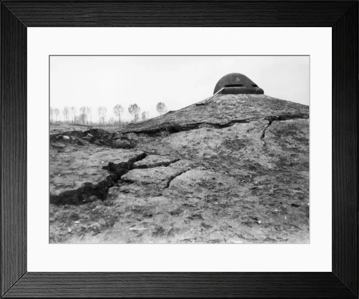 Framed Print : Damage to fort, Liege, Belgium, WW1 Framed Print : Damage to fort, Liege, Belgium, WW1