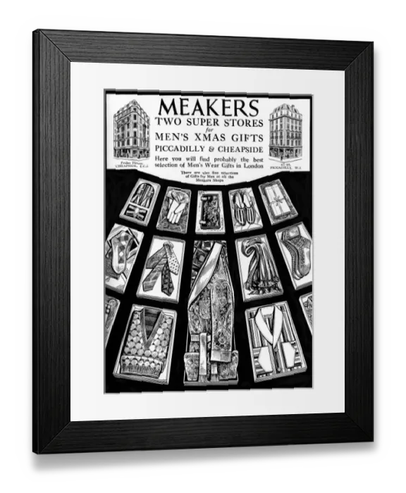 Framed Print : Meakers advertisement Framed Print : Meakers advertisement