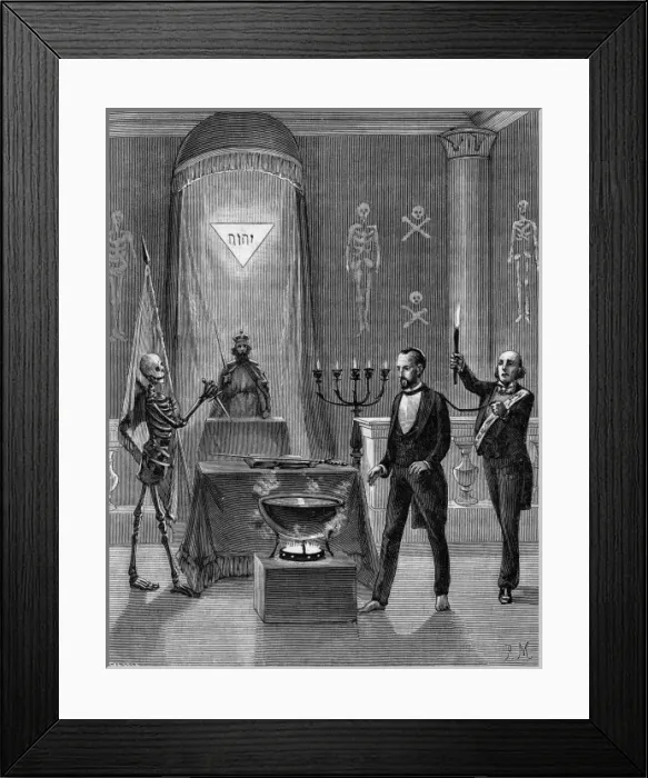 Framed Print : Initiation of the Sovereign Inspector General Framed Print : Initiation of the Sovereign Inspector General