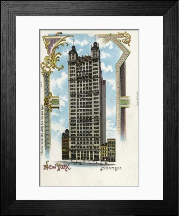 Framed Print : New York - The Syndicate Building Framed Print : New York - The Syndicate Building