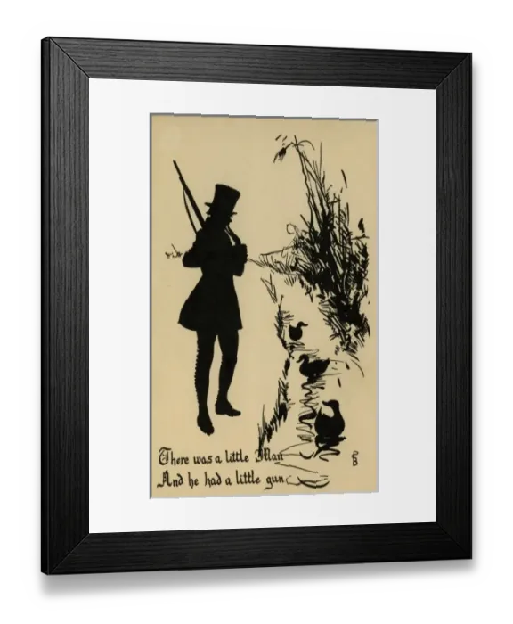 Framed Print : There Was a Little Man & He Had a Little Gun Framed Print : There Was a Little Man & He Had a Little Gun