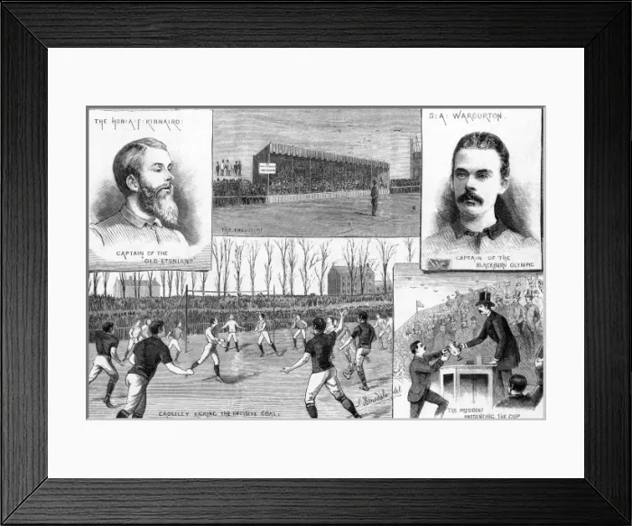 Framed Print : The FA challenge cup final, 1883 Framed Print : The FA challenge cup final, 1883