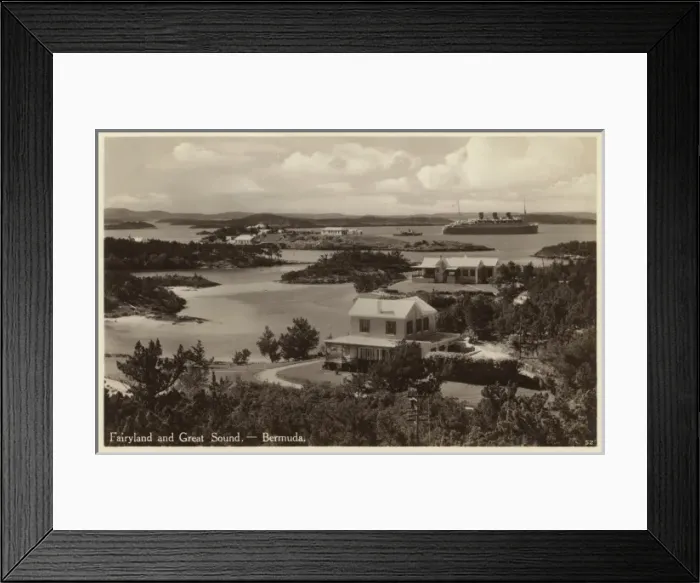 Framed Print : Fairyland and Great Sound - Bermuda Framed Print : Fairyland and Great Sound - Bermuda