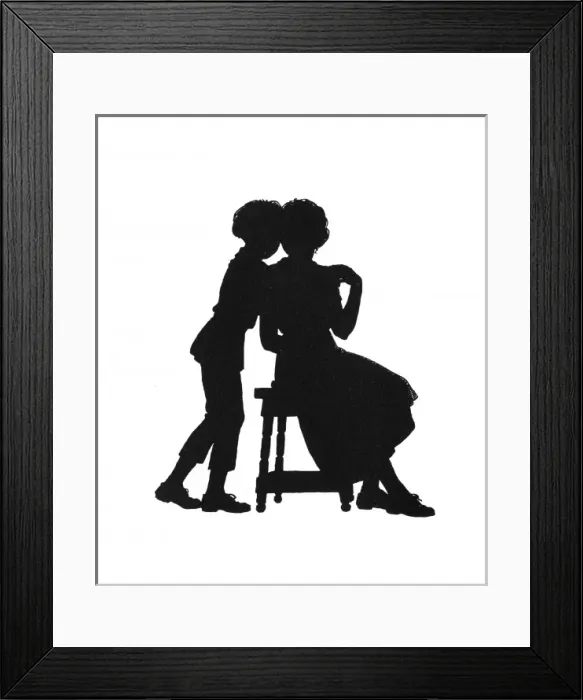 Framed Print : Dunderpate and his mother at home Framed Print : Dunderpate and his mother at home