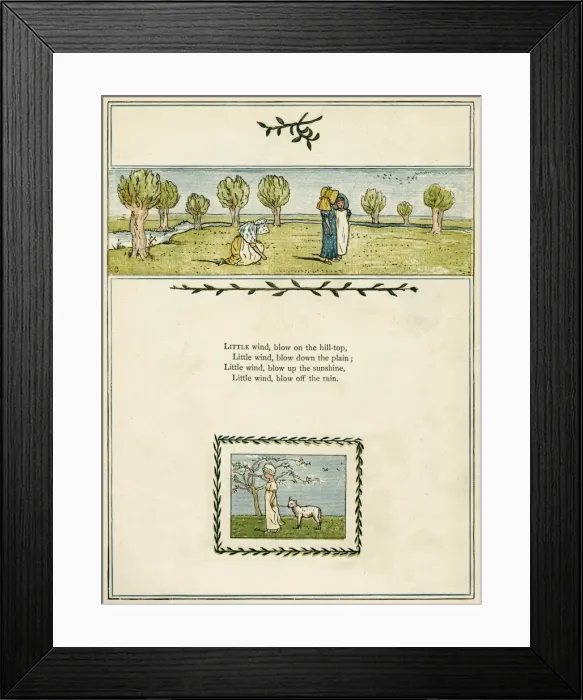 Framed Print : Three girls in a landscape Framed Print : Three girls in a landscape