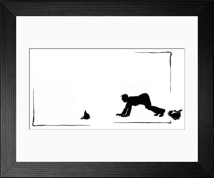 Framed Print : Koko accidentally trips up a policeman Framed Print : Koko accidentally trips up a policeman