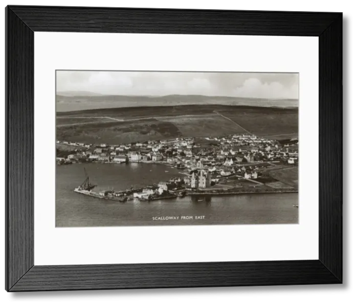 Framed Print : Shetland Islands - Scalloway from the East Framed Print : Shetland Islands - Scalloway from the East