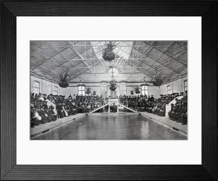 Framed Print : Battersea New Ladies Swimming Bath Framed Print : Battersea New Ladies Swimming Bath