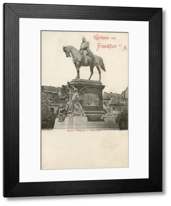 Framed Print : Kaiser Wilhelm I of Germany - Statue on Horseback Framed Print : Kaiser Wilhelm I of Germany - Statue on Horseback