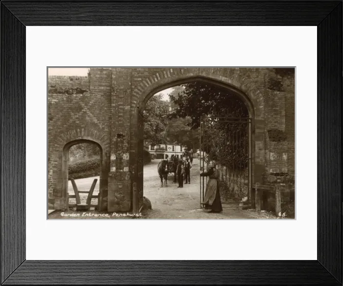 Framed Print : The Entrance to the Gardens at Penshurst Place, Kent Framed Print : The Entrance to the Gardens at Penshurst Place, Kent