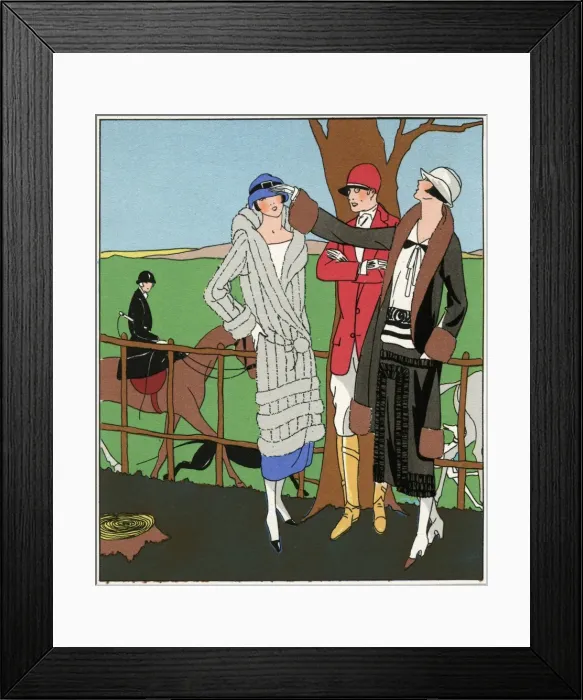 Framed Print : Two autumn outfits by Anna and Philippe et Gaston Framed Print : Two autumn outfits by Anna and Philippe et Gaston
