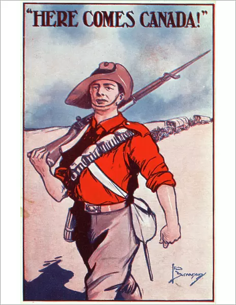 Canadian World War One Patriotic Postcard