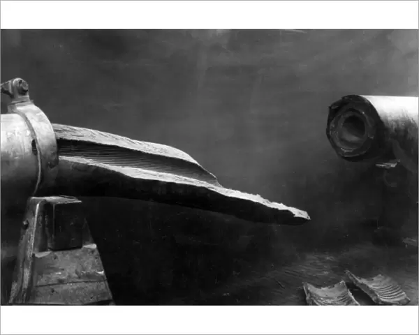 Fractured barrel of German Paris Gun, WW1