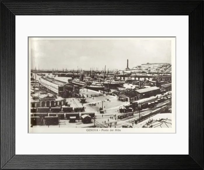 Framed Print : Italy, Genoa - Ponte dei Mille Framed Print : Italy, Genoa - Ponte dei Mille