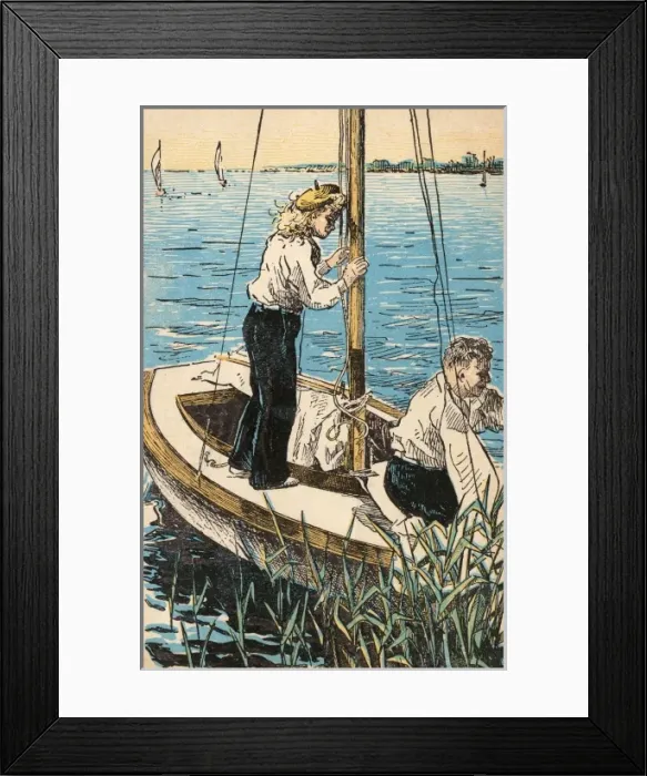 Framed Print : Out Sailing - Young Couple in The Netherlands Framed Print : Out Sailing - Young Couple in The Netherlands
