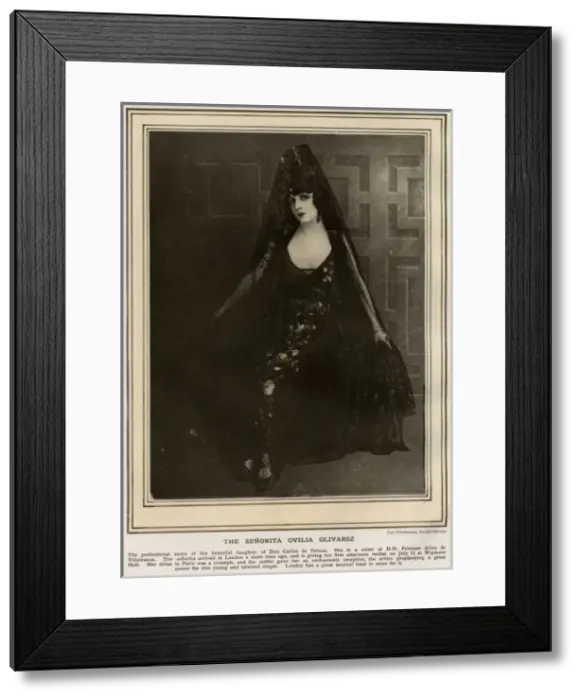 Framed Print : The Senorita Ovilia Olivarsz by Val L Estrange Framed Print : The Senorita Ovilia Olivarsz by Val L Estrange