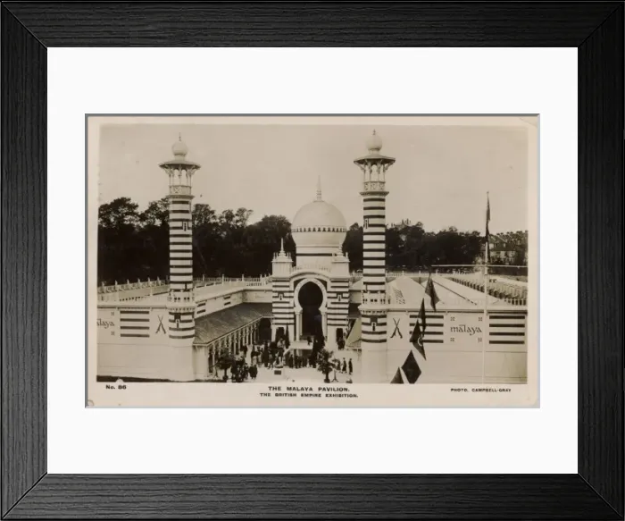 Framed Print : Malaya Pavilion, British Empire Exhibition Framed Print : Malaya Pavilion, British Empire Exhibition