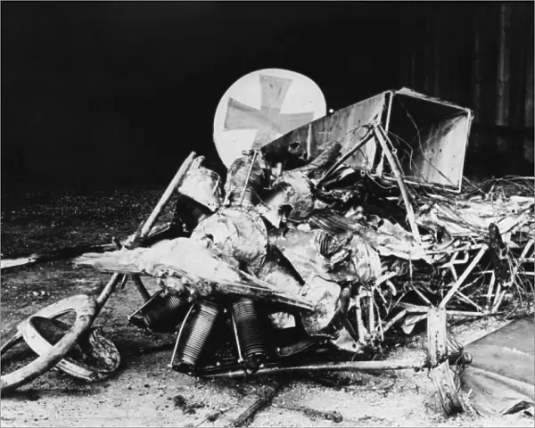 Remains of Max Immelmanns aeroplane, WW1