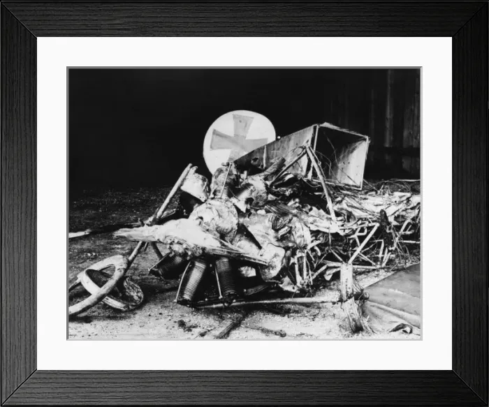 Framed Print : Remains of Max Immelmanns aeroplane, WW1 Framed Print : Remains of Max Immelmanns aeroplane, WW1