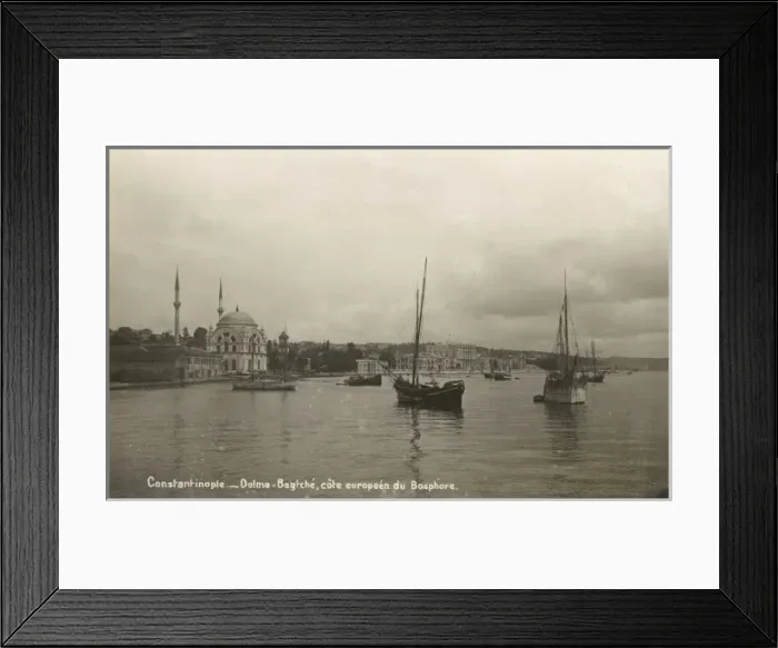 Framed Print : View toward the Dolmabahce Palace, Istanbul Framed Print : View toward the Dolmabahce Palace, Istanbul