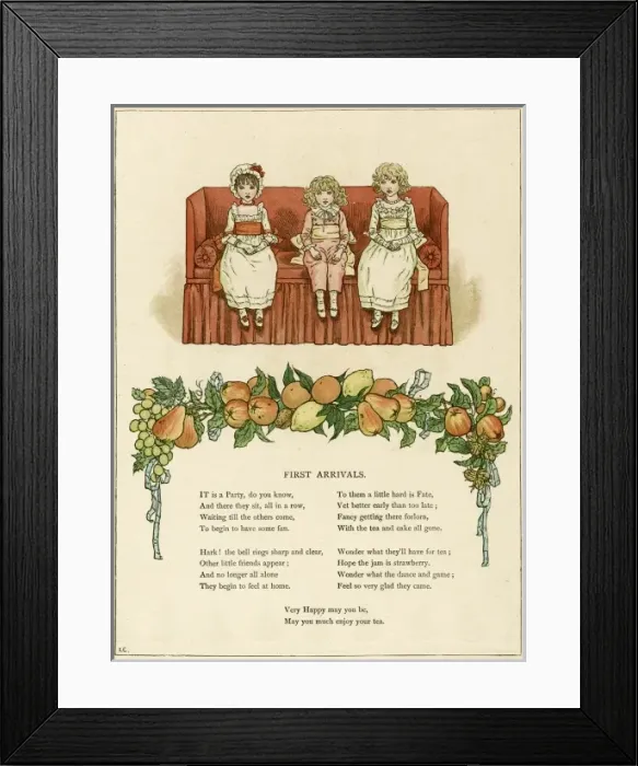 Framed Print : Illustration, First Arrivals