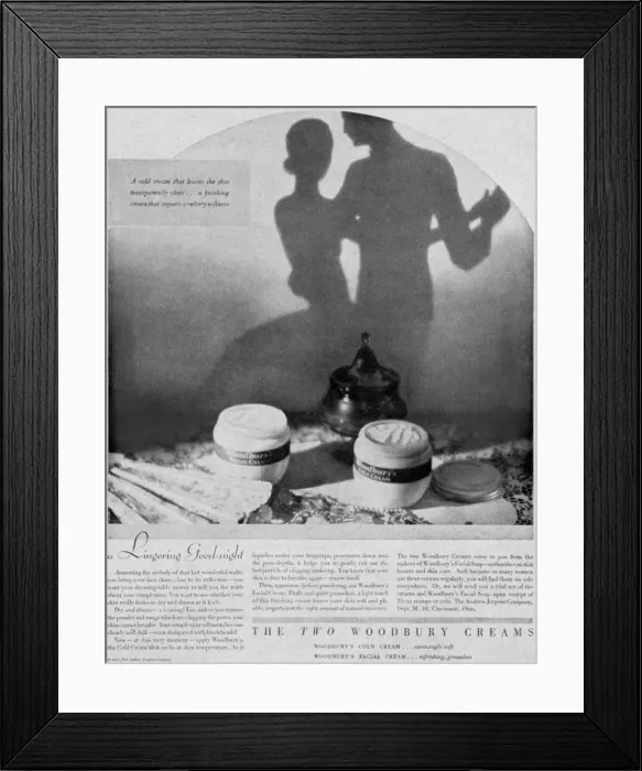 Framed Print : Ad for Woodbury Creams Framed Print : Ad for Woodbury Creams