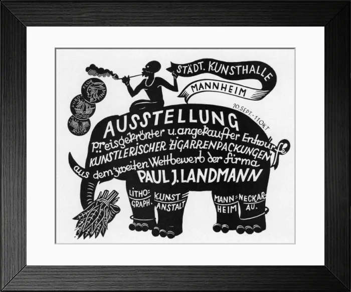 Framed Print : Announcement for packaging exhibition Framed Print : Announcement for packaging exhibition
