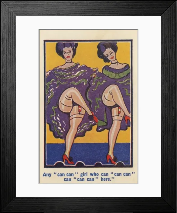 Framed Print : Can Can Dancers Framed Print : Can Can Dancers