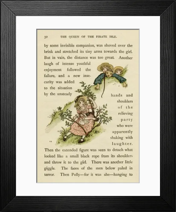 Framed Print : Illustration, The Queen of the Pirate Isle Framed Print : Illustration, The Queen of the Pirate Isle