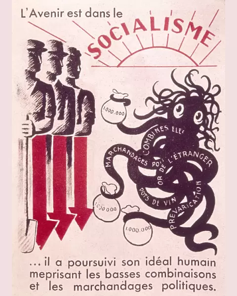 French poster, The Future Lies in Socialism