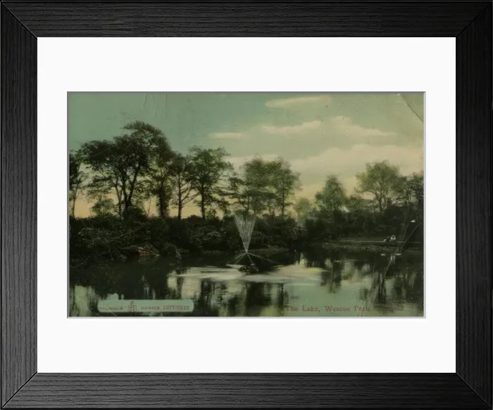 Framed Print : View of the lake, Weston Park, Sheffield, UK Framed Print : View of the lake, Weston Park, Sheffield, UK