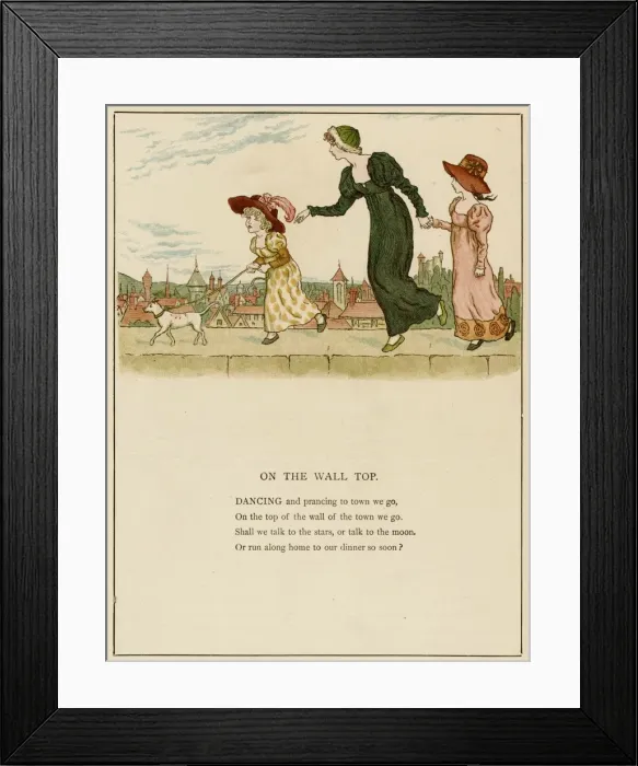 Framed Print : Illustration, On the Wall Top Framed Print : Illustration, On the Wall Top