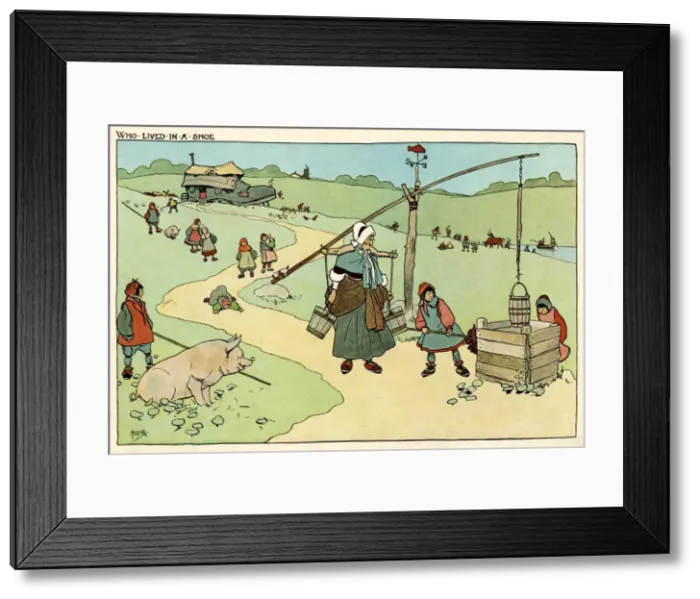 Framed Print : There was an old woman who lived in a shoe Framed Print : There was an old woman who lived in a shoe