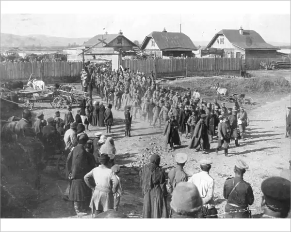 First Austrian POWs at Ust-Kamenogorsk, WW1