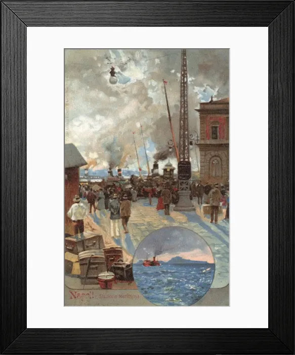 Framed Print : Port, Naples, Italy Framed Print : Port, Naples, Italy