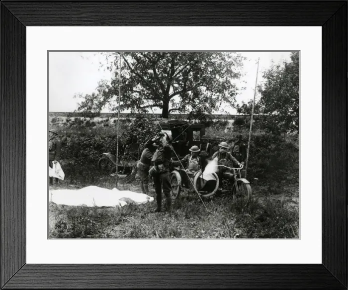 Framed Print : American troops in France, WW1 Framed Print : American troops in France, WW1
