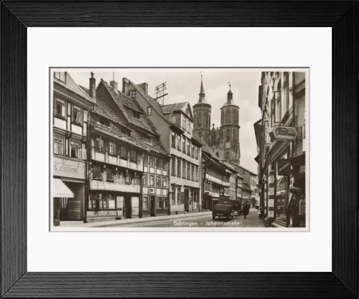 Framed Print : Germany - Gottingen - Johannisstrasse Framed Print : Germany - Gottingen - Johannisstrasse