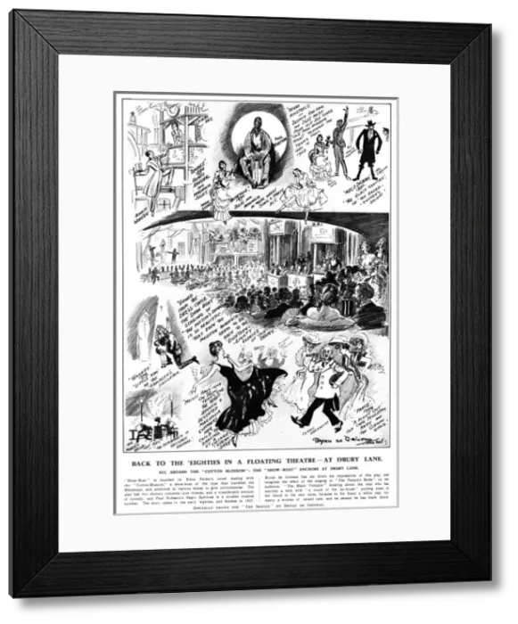 Framed Print : Show Boat at Drury Lane 1928 Framed Print : Show Boat at Drury Lane 1928