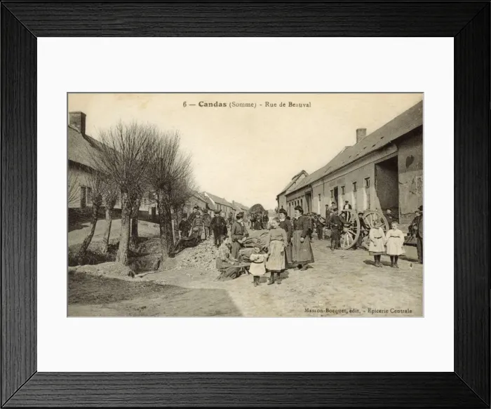 Framed Print : Candas - Somme Region - Rue de Beauval Framed Print : Candas - Somme Region - Rue de Beauval