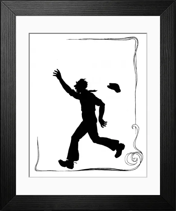 Framed Print : Removal man running after the horse and van Framed Print : Removal man running after the horse and van