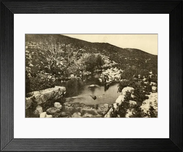 Framed Print : Elishas Fountain - Palestine Framed Print : Elishas Fountain - Palestine