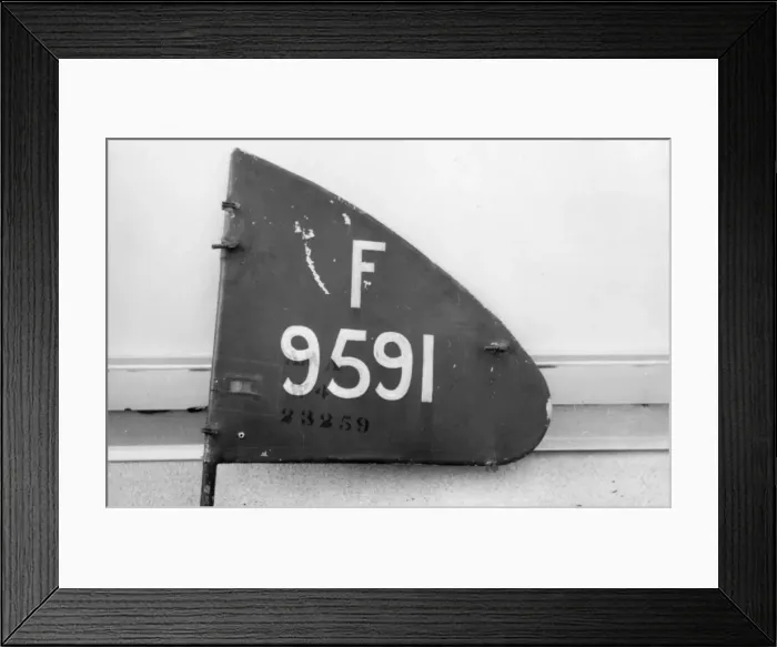 Framed Print : Fragment from a British plane, WW1 Framed Print : Fragment from a British plane, WW1