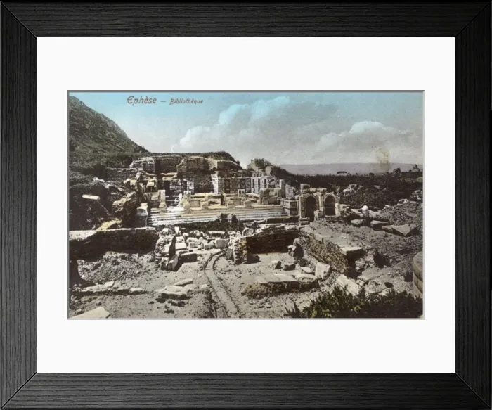 Framed Print : Selcuk, Turkey - Ruins - The Library Framed Print : Selcuk, Turkey - Ruins - The Library