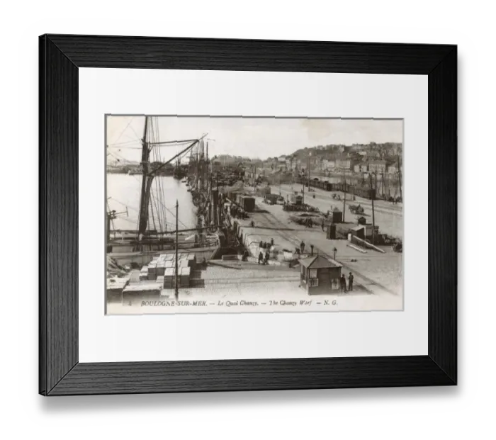 Framed Print : Boulogne-sur-Mer, France - The Chanzy Quay Framed Print : Boulogne-sur-Mer, France - The Chanzy Quay