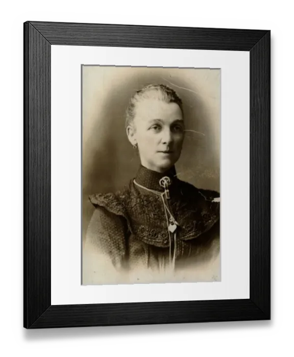 Framed Print : Victorian woman in studio photo Framed Print : Victorian woman in studio photo
