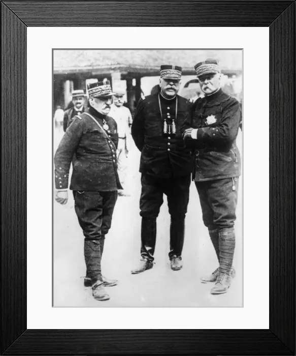Framed Print : French Generals Castelnau, Joffre and Pau Framed Print : French Generals Castelnau, Joffre and Pau