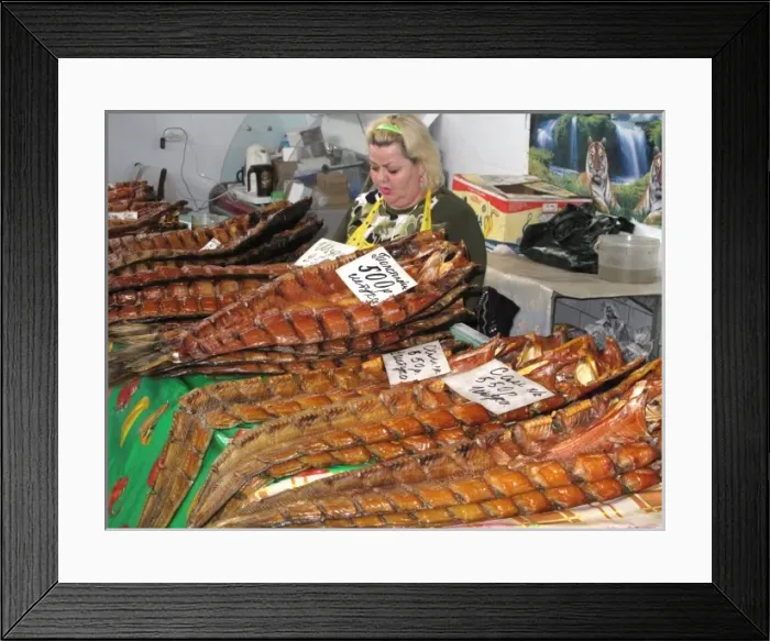 Framed Print : Russia, Astrakan. A Fish Market Framed Print : Russia, Astrakan. A Fish Market